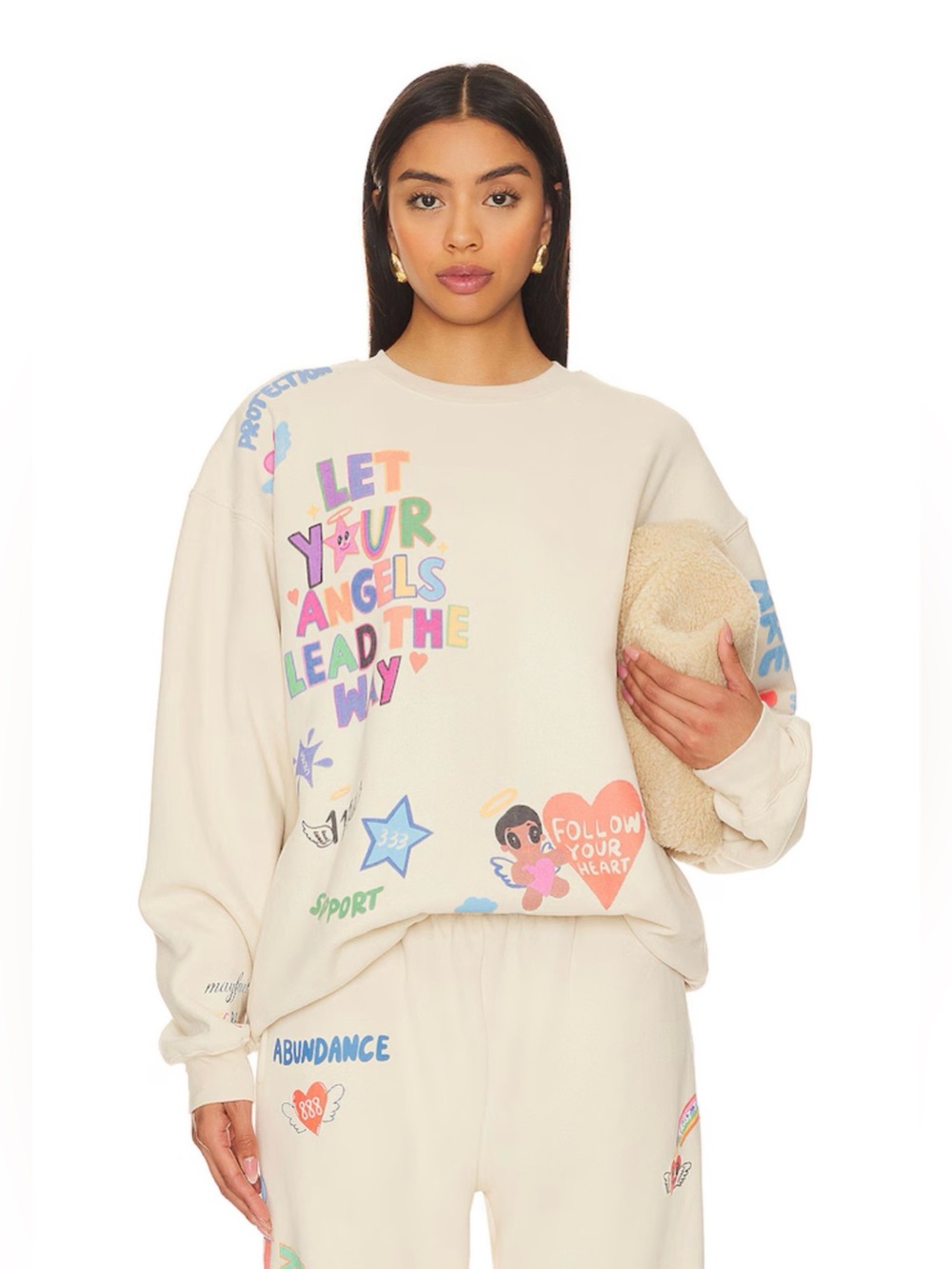 The Mayfair Group Angels All Around You Crewneck M/L sweatshirt ISCREAMCOLOUR